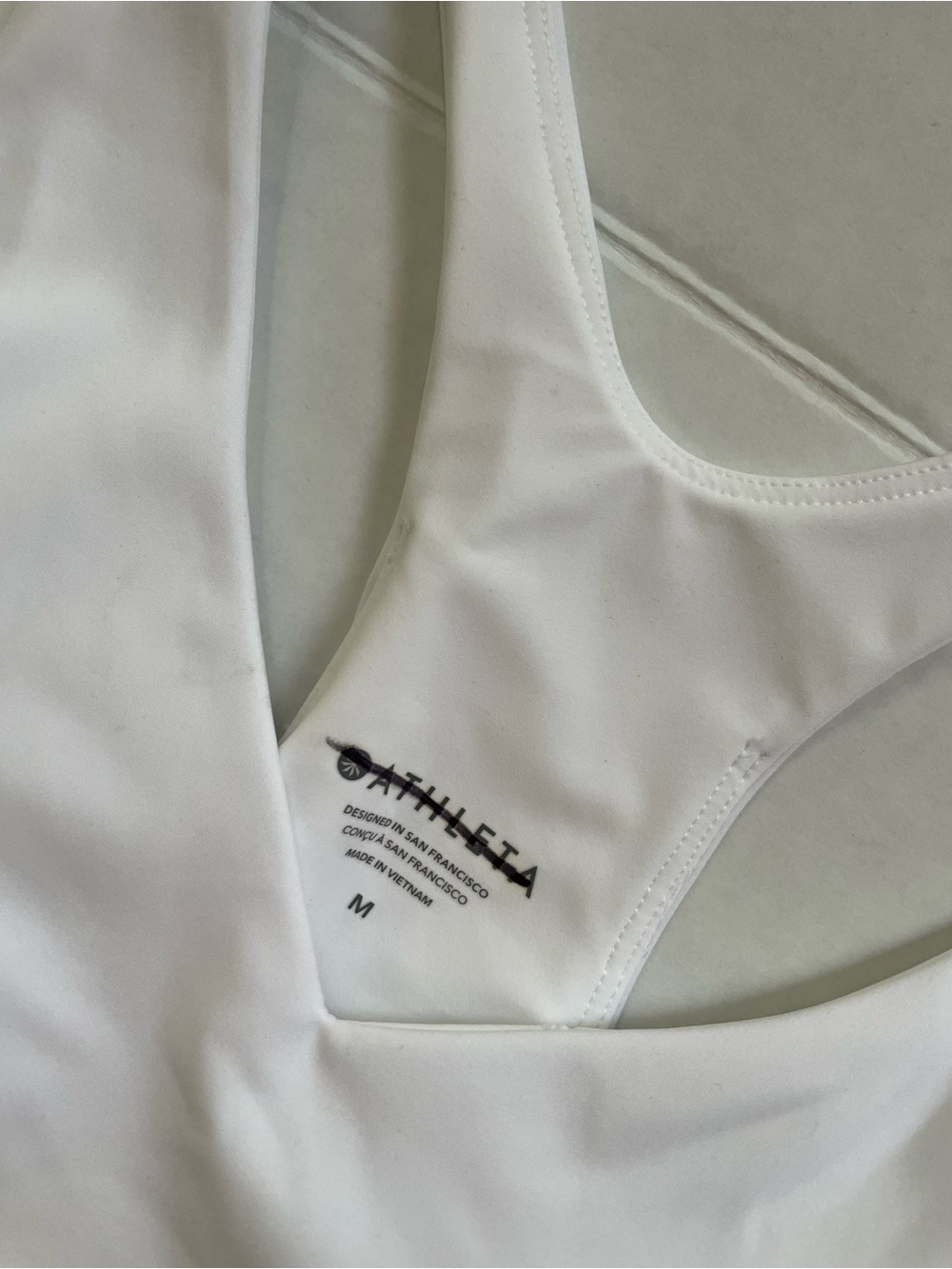 Athleta White Racerback Performance Tank Dress - Picture 3 of 6